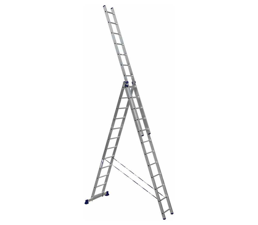 Scară cu 3 tronsoane ELKOP VHR HK 3x12, 7.37 m, 150 kg