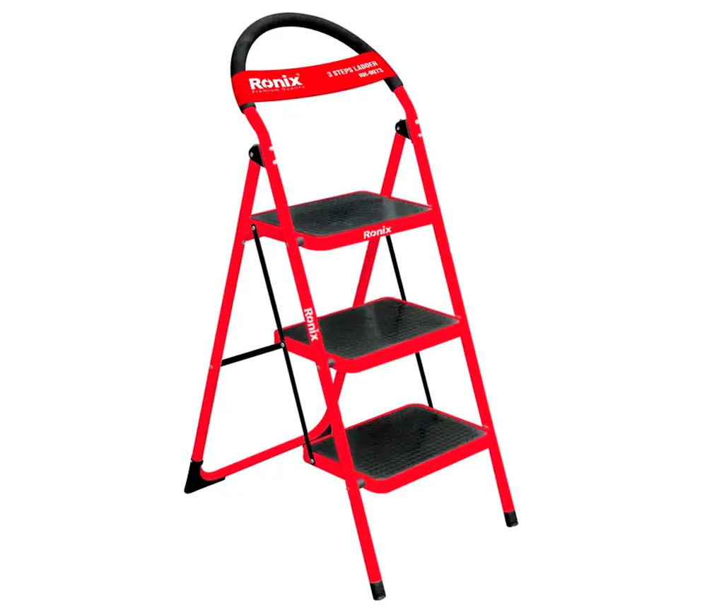 Scară tip A cu urcare pe o parte RONIX RH-9973, 0.72 m, 150 kg