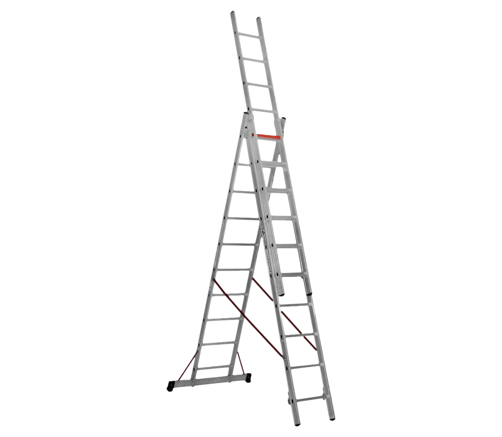Scară cu 3 tronsoane CAGSAN TS190, 7 m, 150 kg