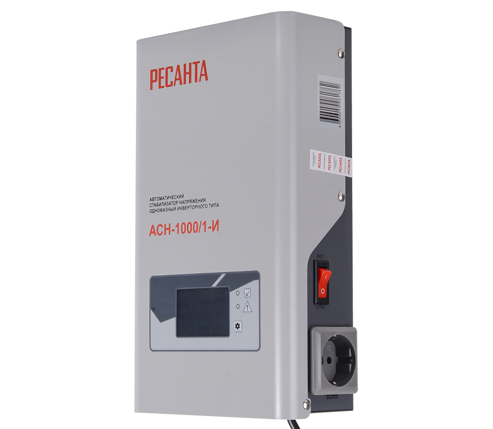Stabilizator de tensiune invertor RESANTA АСН-1000/1-И, 1000 VA / 800 W, 90–310 V