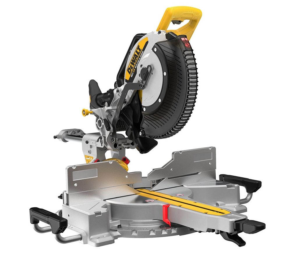 Fierăstrău circular pentru tăieri înclinate cu acumulator DEWALT DCS782XW2-QW, 1600 W / 18 V, disc 305 mm