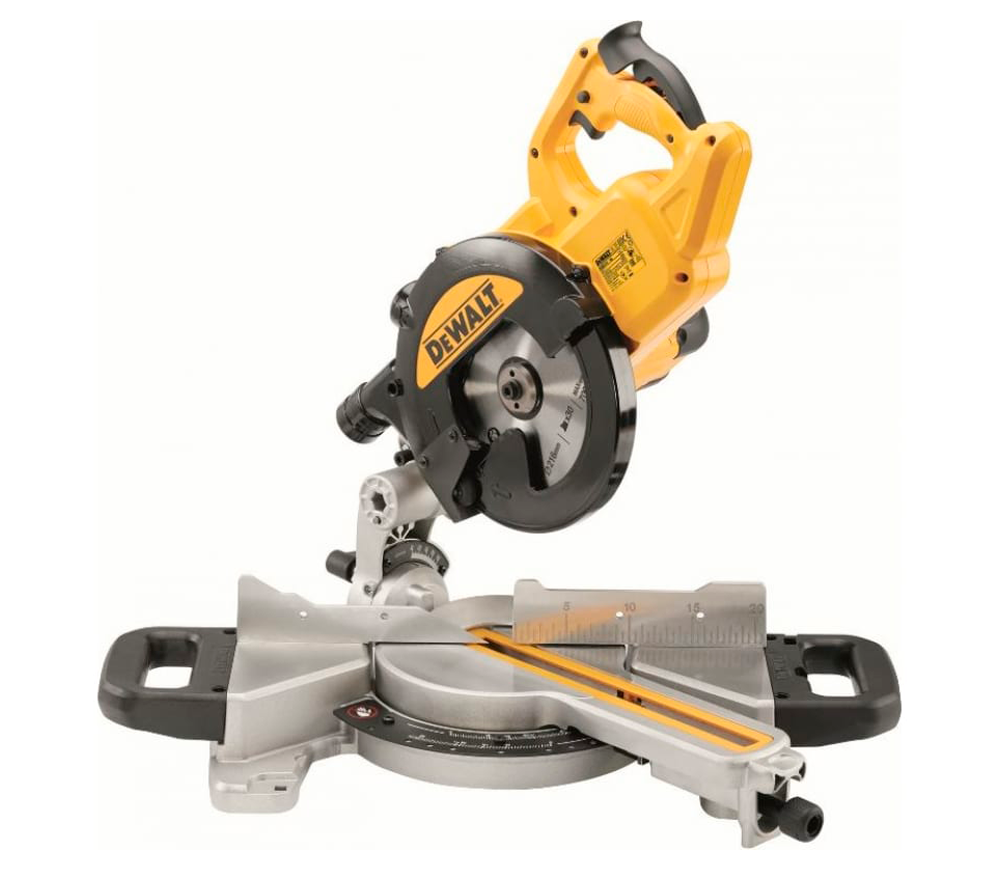 Fierăstrău circular pentru tăieri înclinate DEWALT DWS774-QS, 1400 W, disc 216 mm