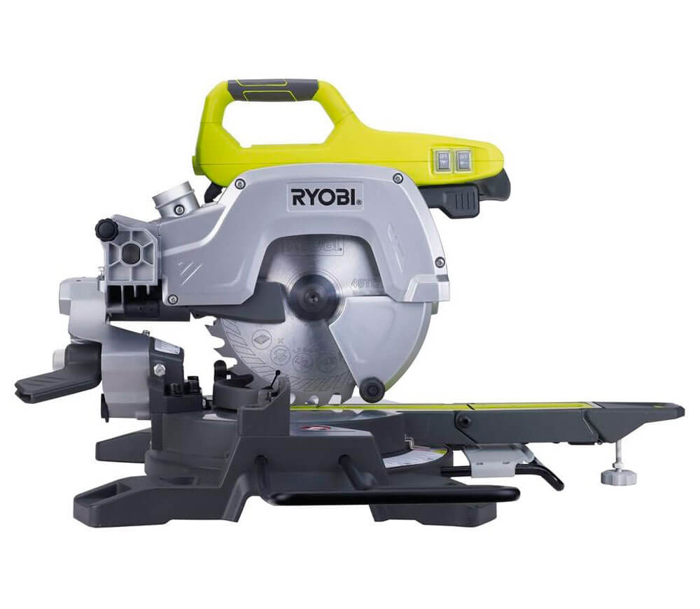 Fierăstrău circular pentru tăieri înclinate RYOBI EMS216L, 1500 W, disc 216 mm