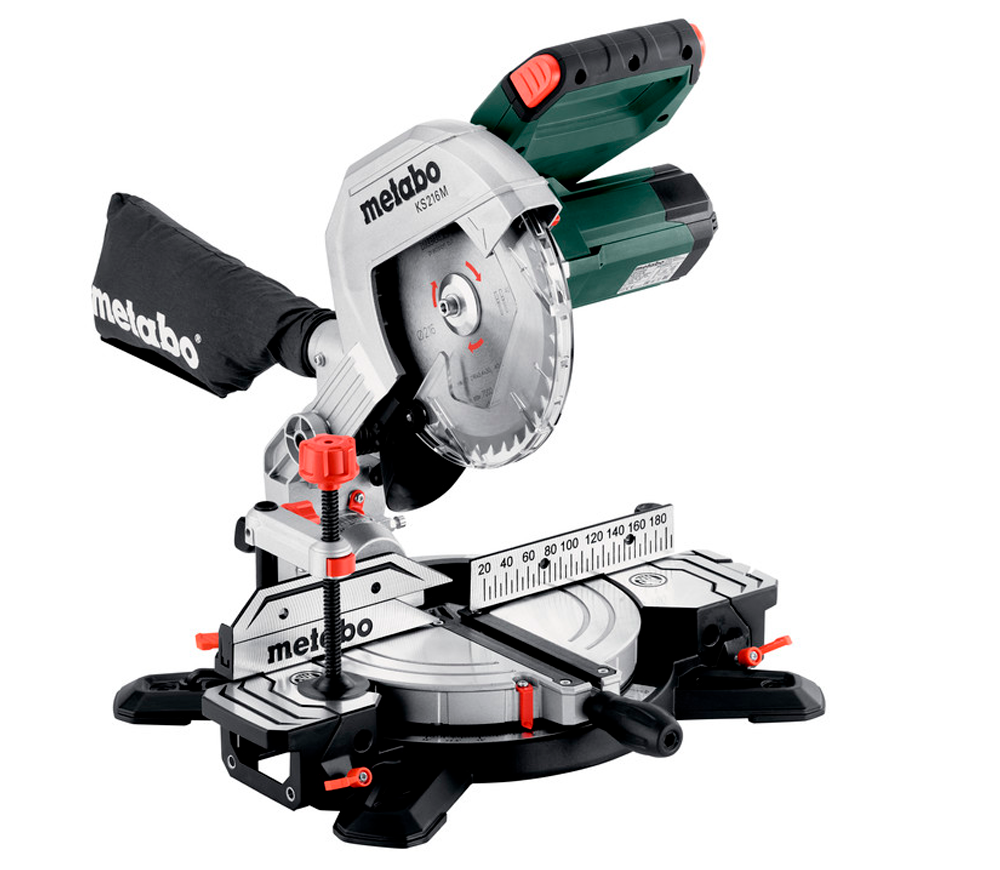 Fierăstrău circular pentru tăieri înclinate METABO KS 216 M, 1100 W, disc 216 mm