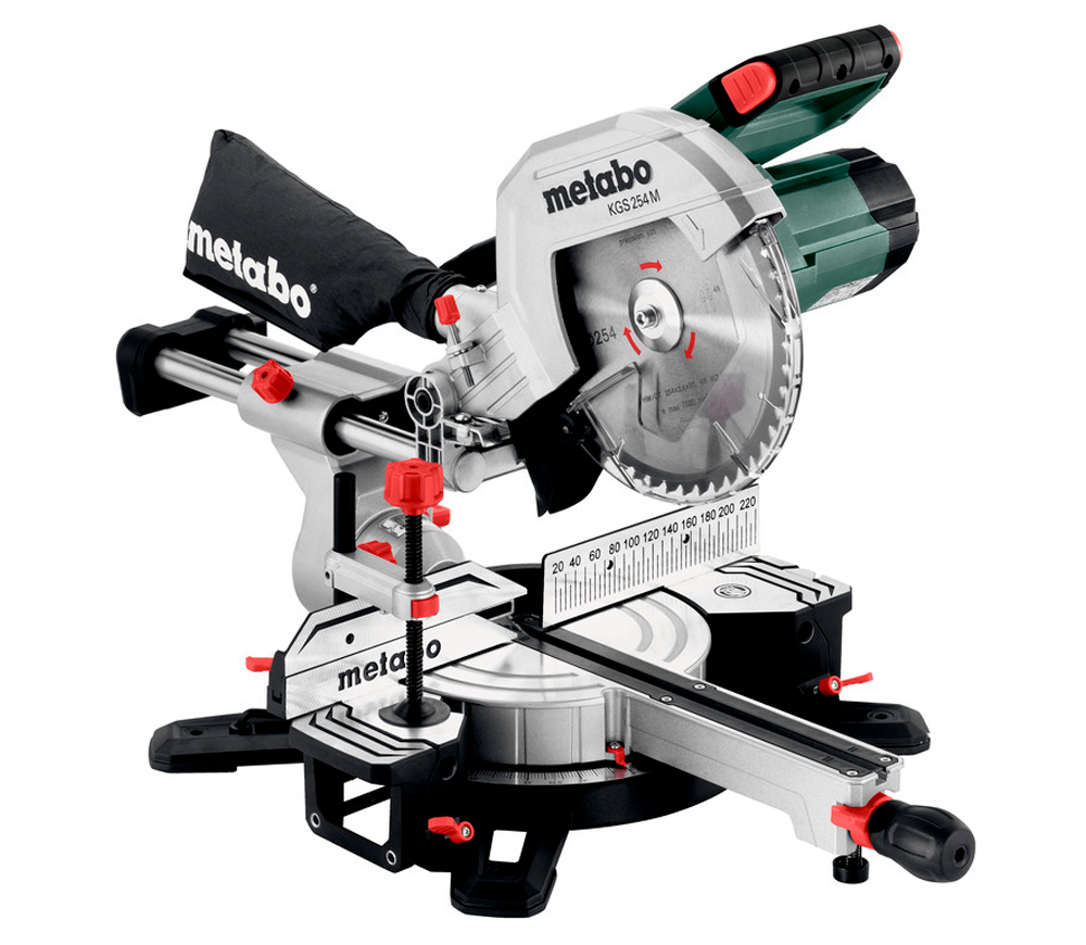 Fierăstrău circular pentru tăieri înclinate METABO KGS 254 M, 1800 W, disc 254 mm