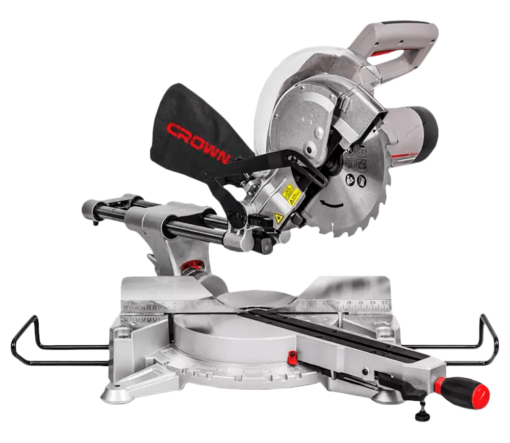 Fierăstrău circular pentru tăieri înclinate CROWN CT15233P, 1800 W, disc 255 mm