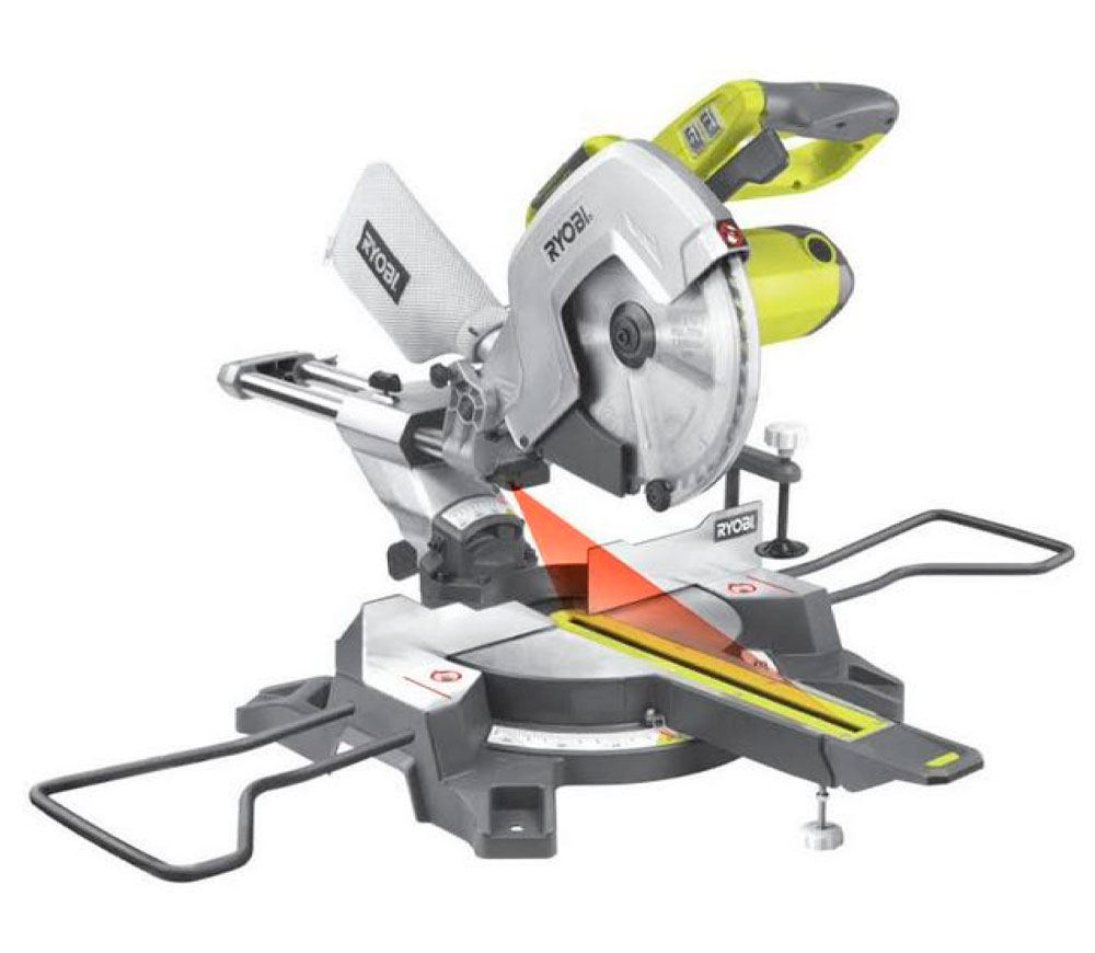 Fierăstrău circular pentru tăieri înclinate RYOBI EMS305RG, 2200 W, disc 305 mm