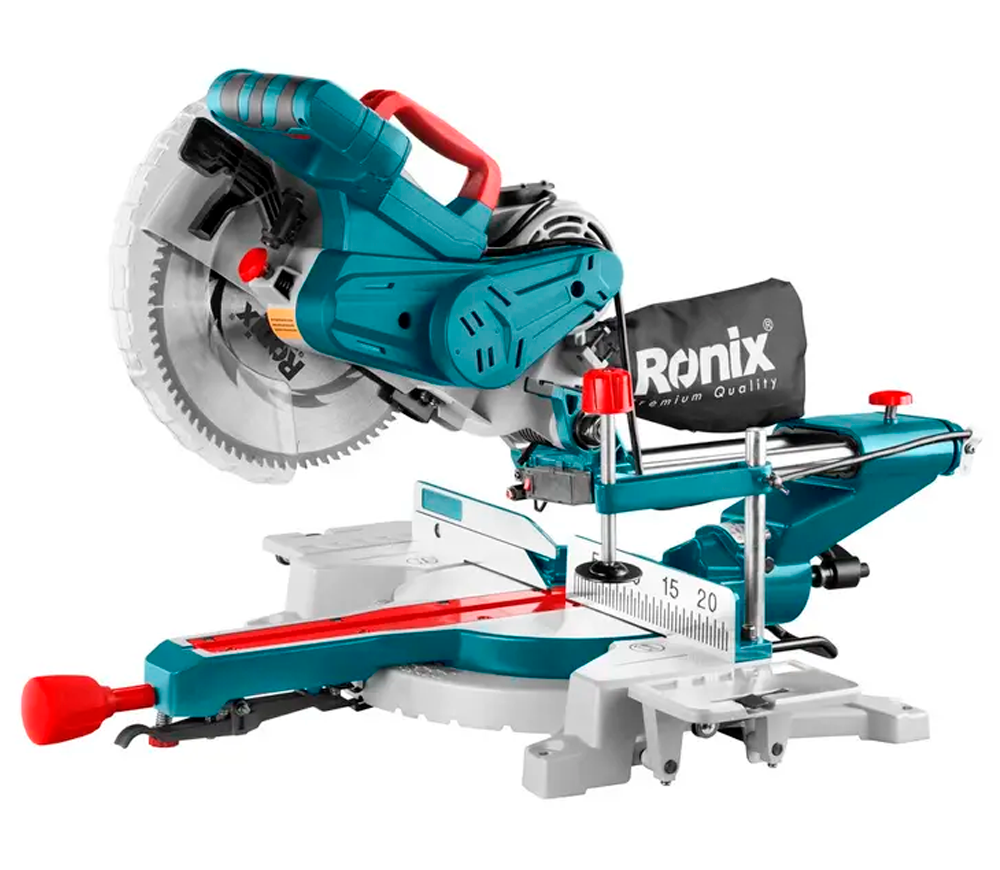 Fierăstrău circular pentru tăieri înclinate RONIX 5302, 2000 W, disc 255 mm