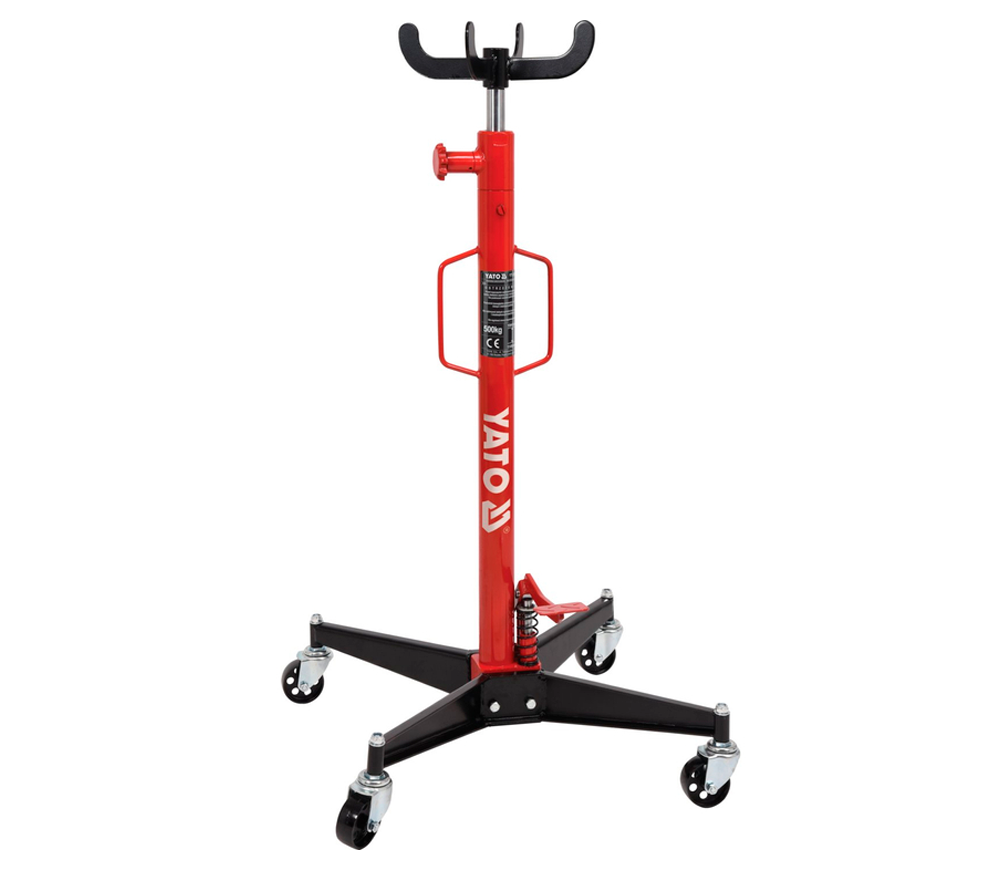 Cric hidraulic pentru cutii de viteze YATO YT-55601, 500 kg, 1100–1900 mm
