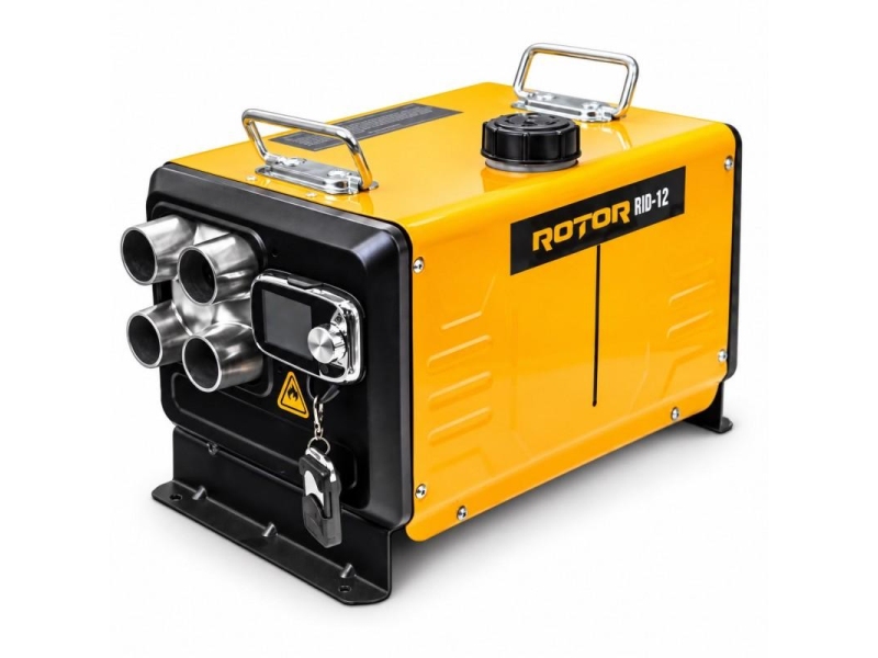 Încălzitor autonom diesel Rotor RID-12 12 kW, 12V/24V/230V, rezervor 5L, 4 ieșiri aer