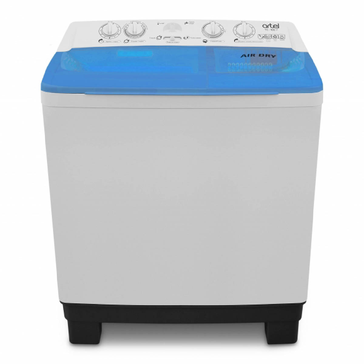 Mașină de spălat semiautomată Artel TC 100 P, 10 kg, Blue/Grey/White