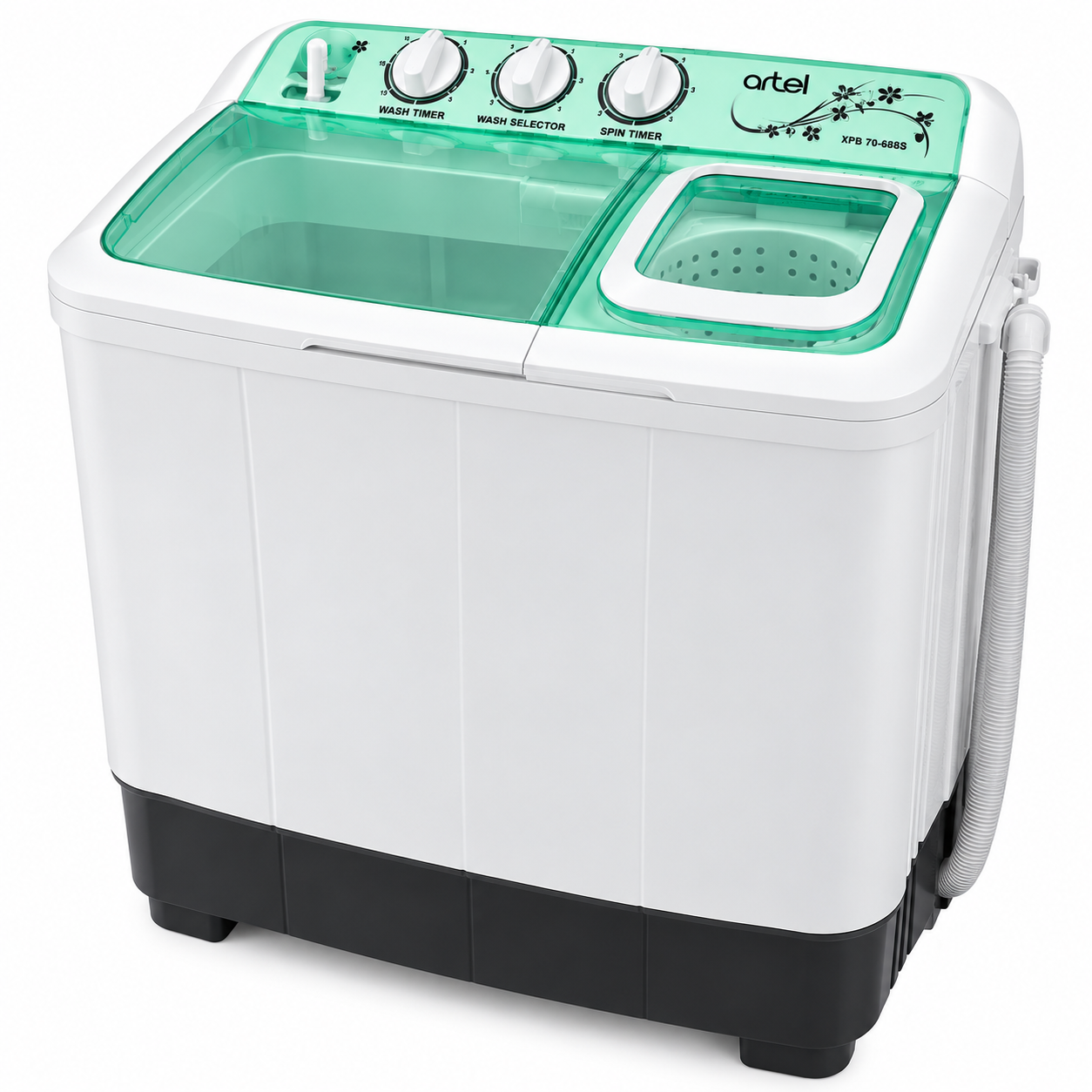 Mașină de spălat semiautomată Artel TE 60 LS Green, 6 kg, centrifugă 3,6 kg