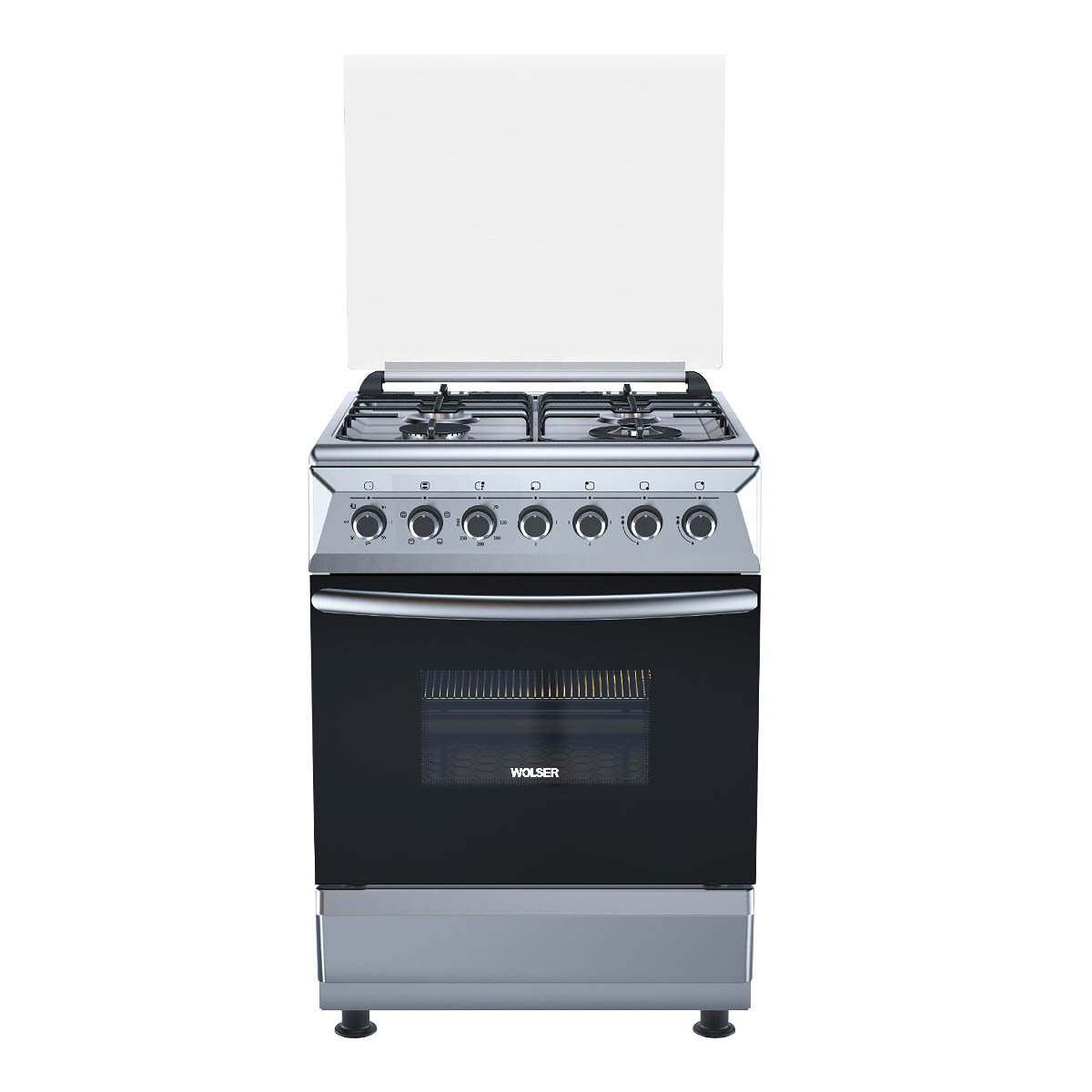 Aragaz Wolser WL 60602 IGE Turbo – aragaz combinat gaz + electric, Inox