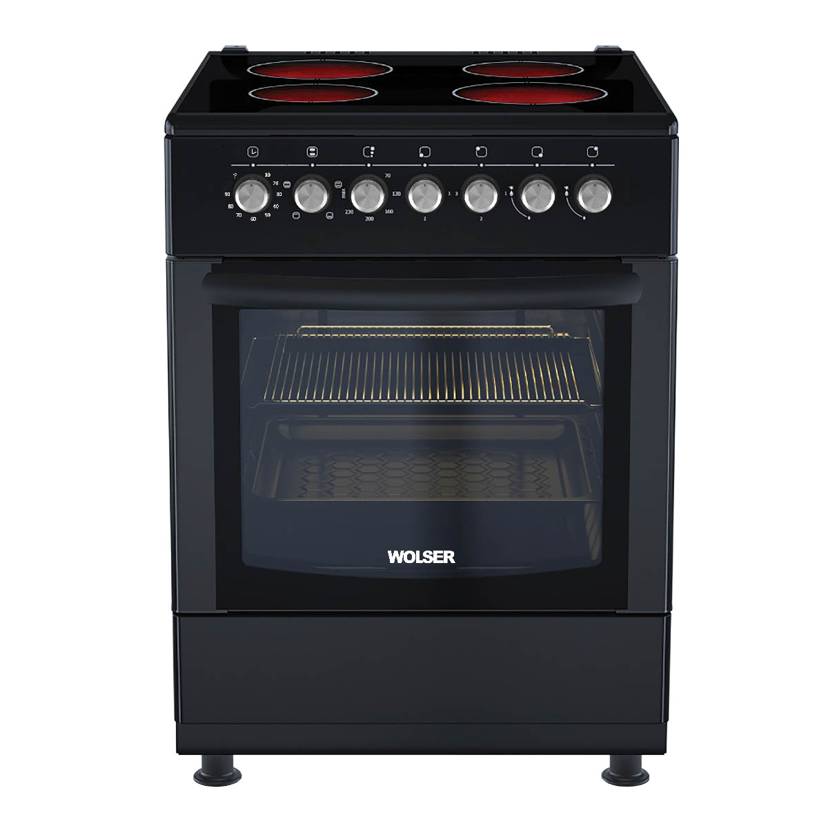Aragaz Wolser WL-64602 EL Black – aragaz electric, Negru