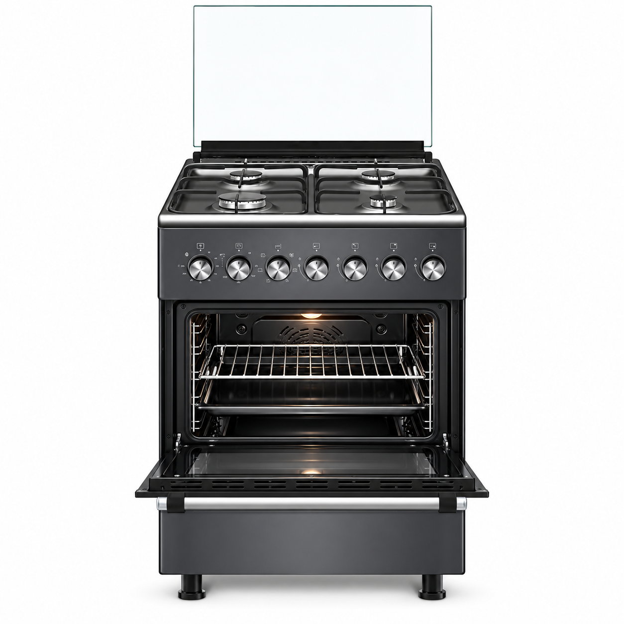 Aragaz Wolser WL-F 60602 Grey FFD – aragaz combinat gaz + electric, Gri