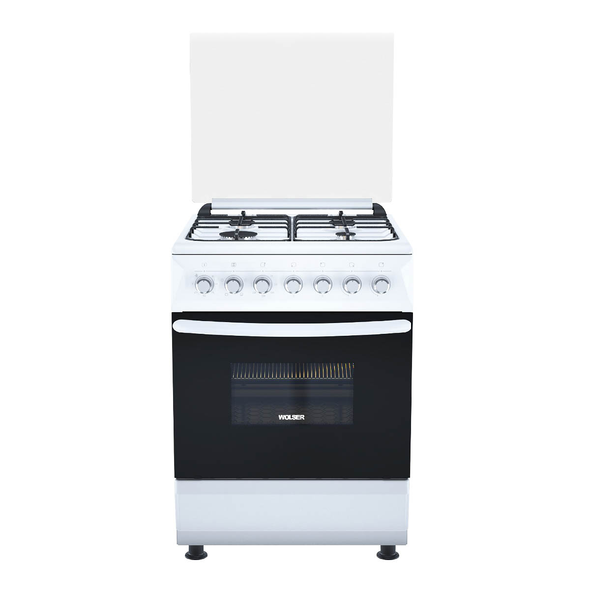 Aragaz Wolser WL 60602 WGE Turbo – aragaz combinat gaz + electric, Alb