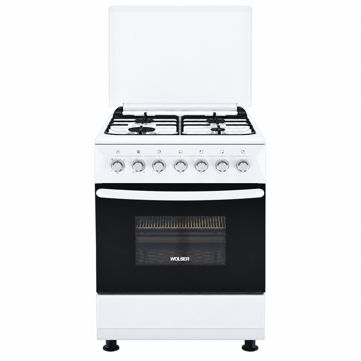 Aragaz Wolser WL 60602 WGE Turbo – aragaz combinat gaz + electric, Alb