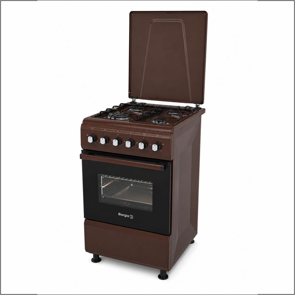Aragaz Borgio GE 540W MBBLT – aragaz combinat gaz + electric, Alb