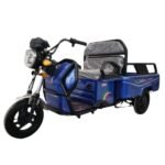 Triciclu electric cu remorca C17 1000W-60V albastru