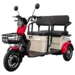 Tricicletă electrică NEW ONE C20 bej/rosu